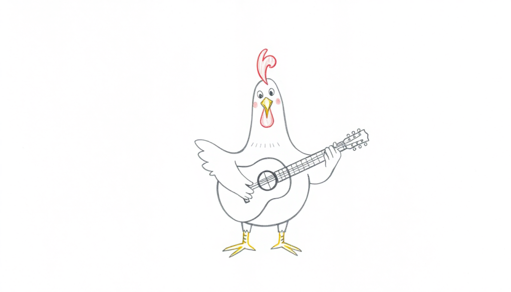 Chicken Playing an Instrument