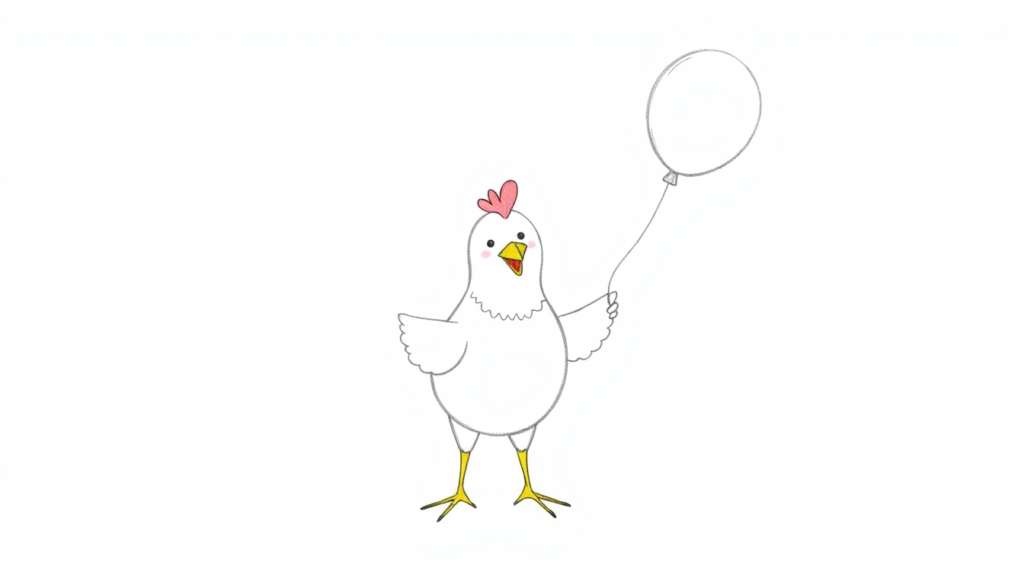 Chicken with a Balloon