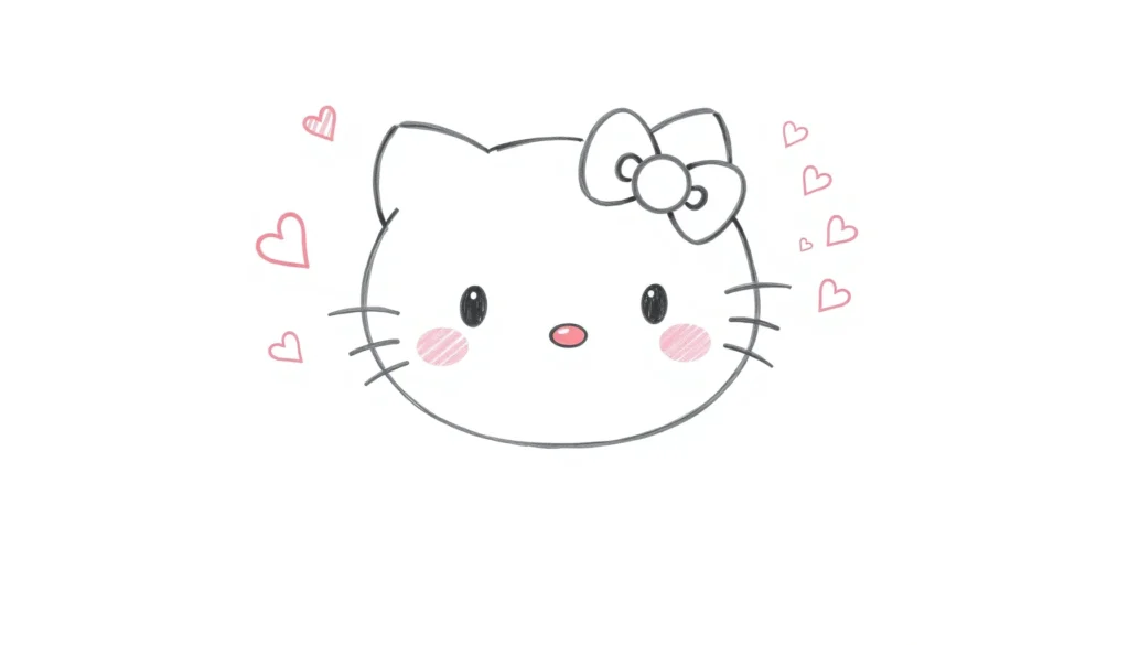 Draw Hello Kitty Bear Super kawaii time