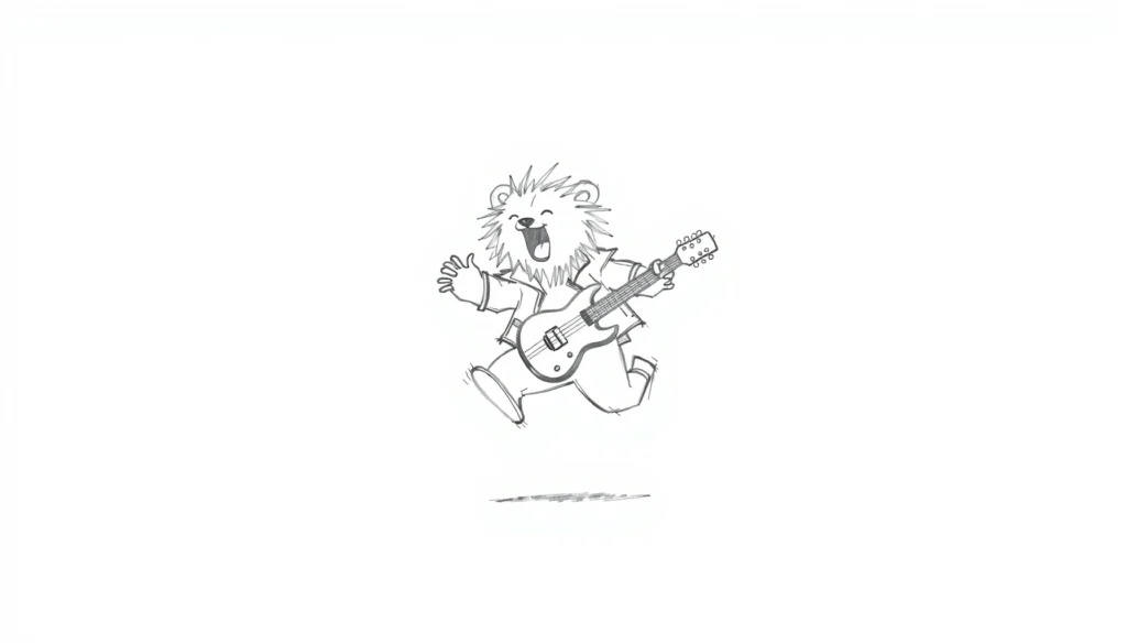 Draw Rock Star Bear