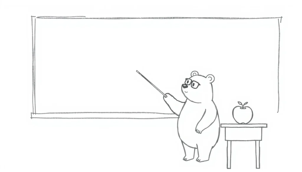 Draw Teacher Bear