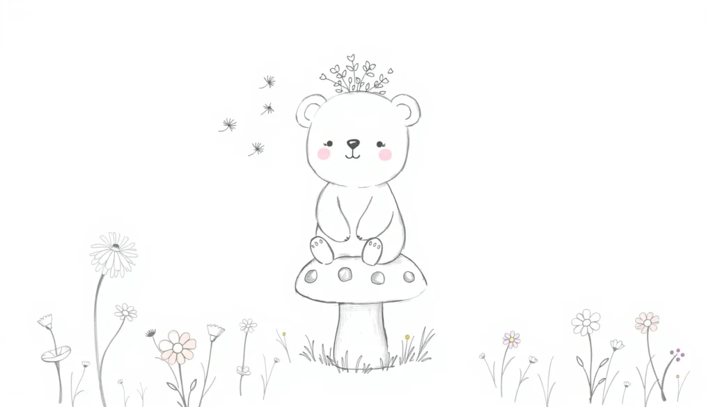 Flower Child Kawaii Bear