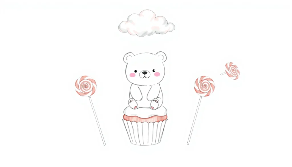 Sweet Tooth Kawaii Bear