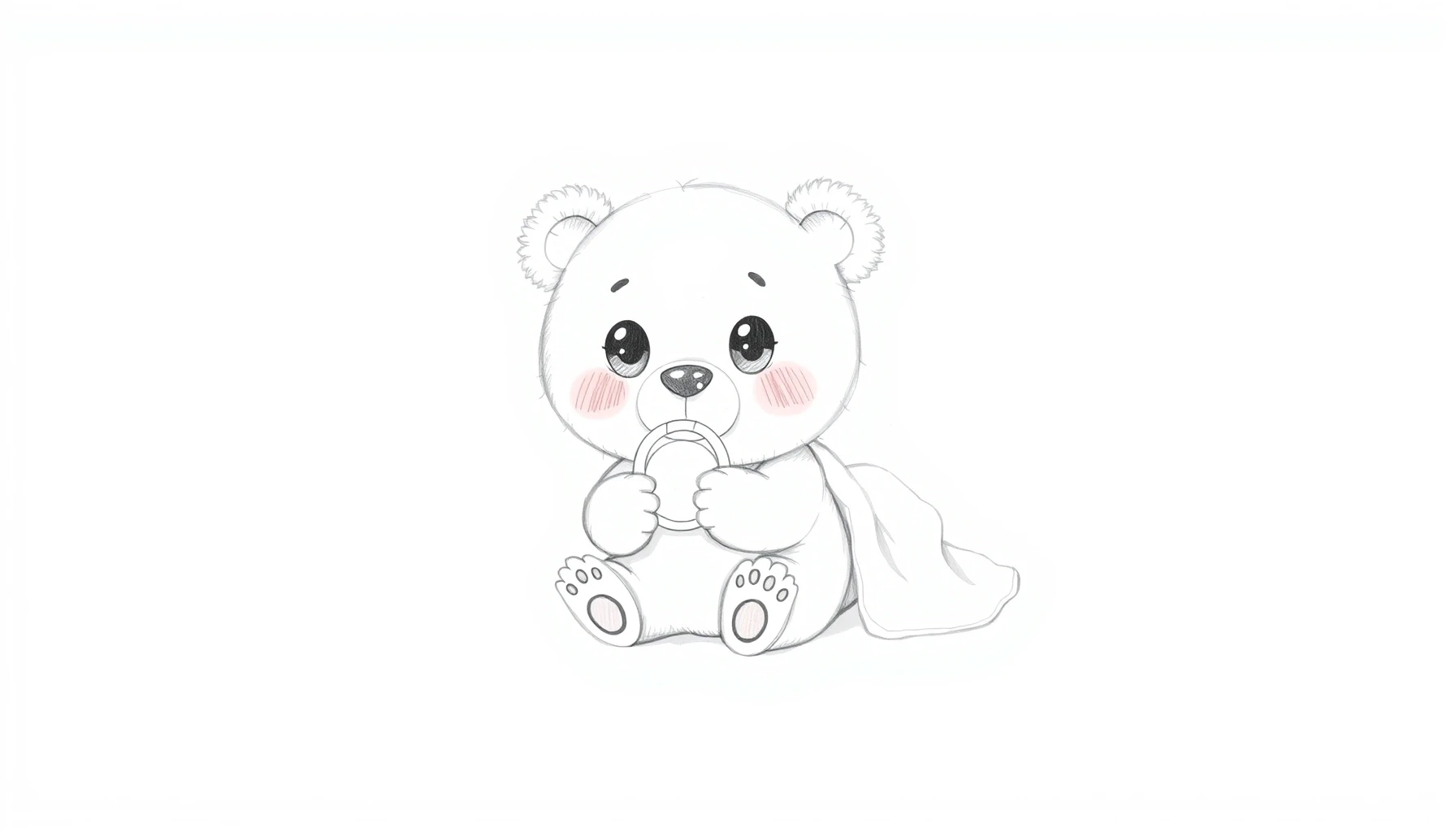 Draw Baby Bear with Blankie