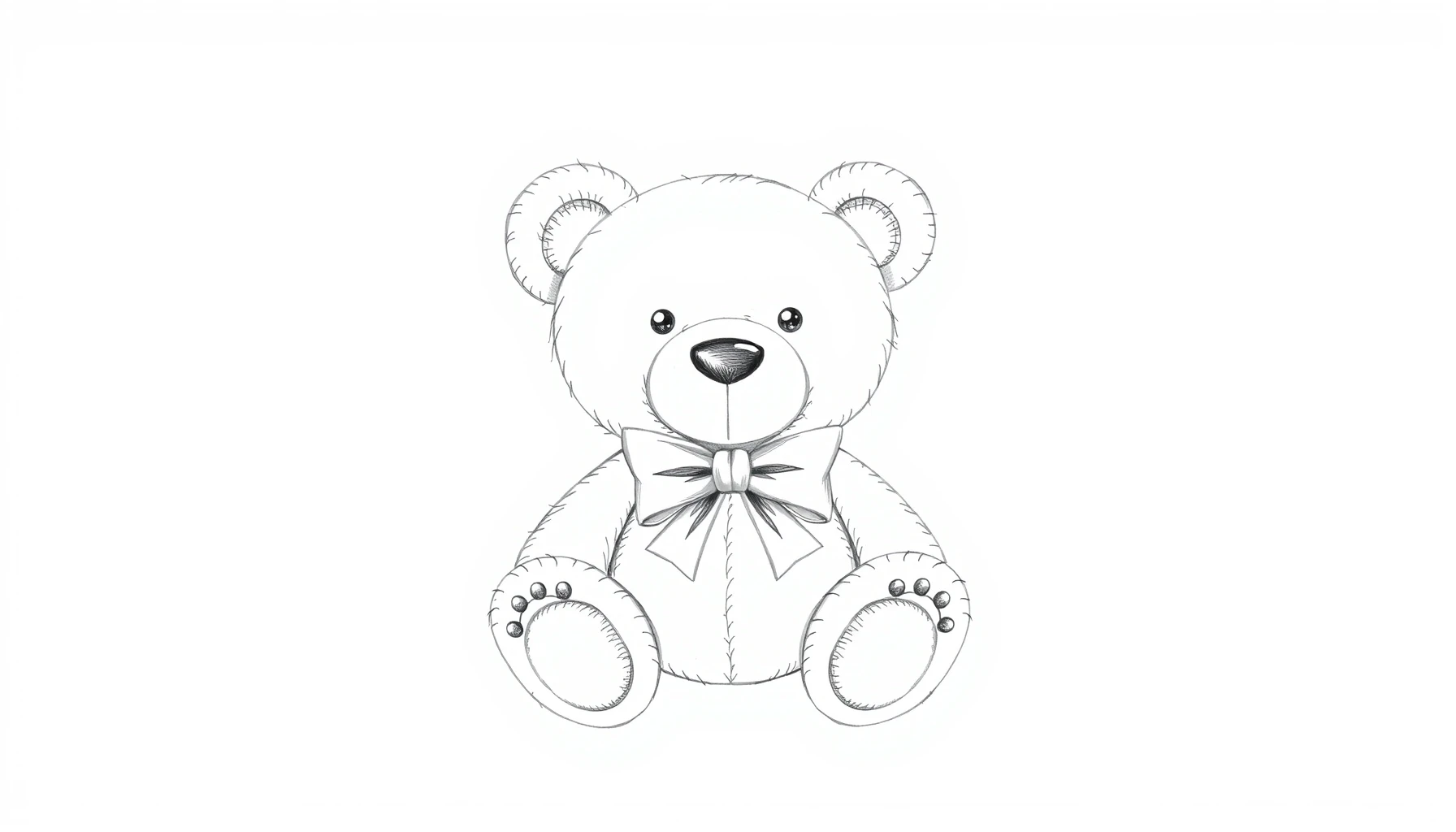 Draw Classic Teddy Bear