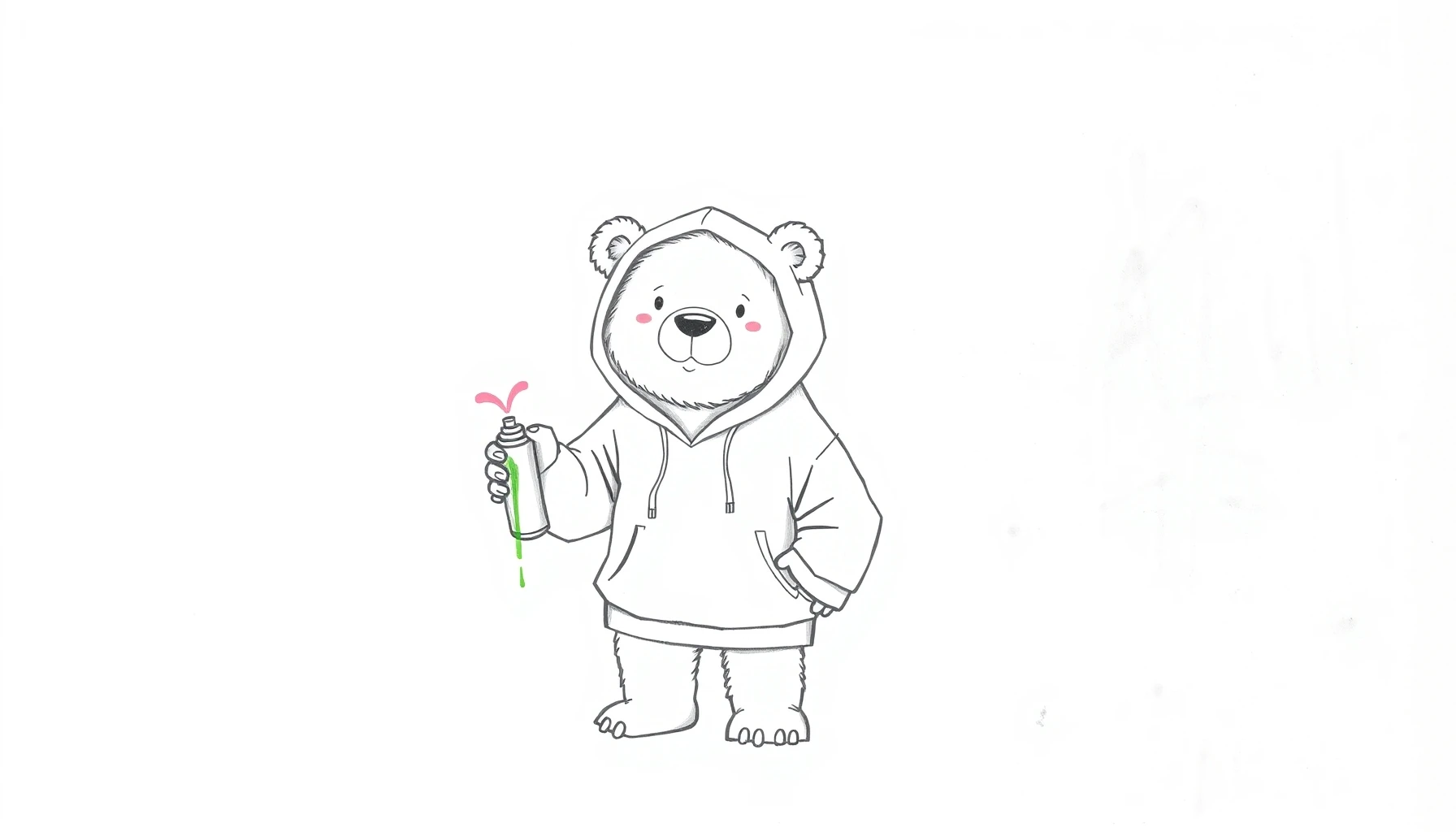 Draw Graffiti Bear