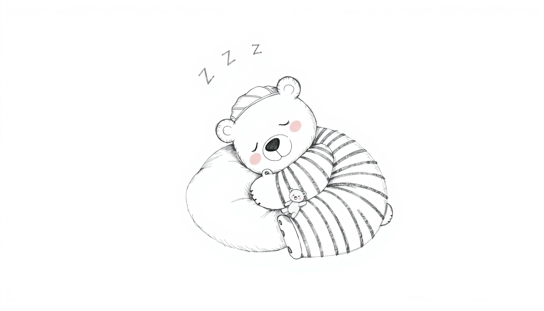 Draw Sleepy Bear in PJs