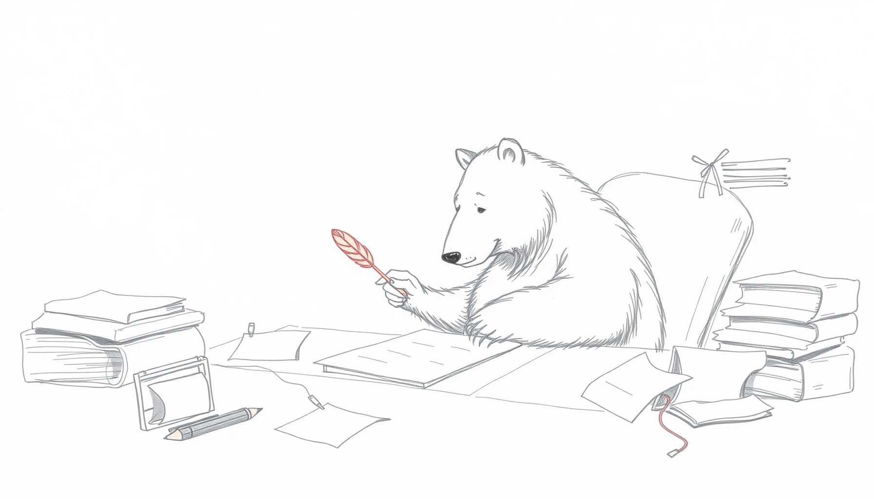 Draw Writer Bear