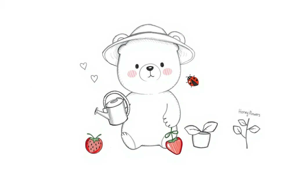 Garden Kawaii Bear