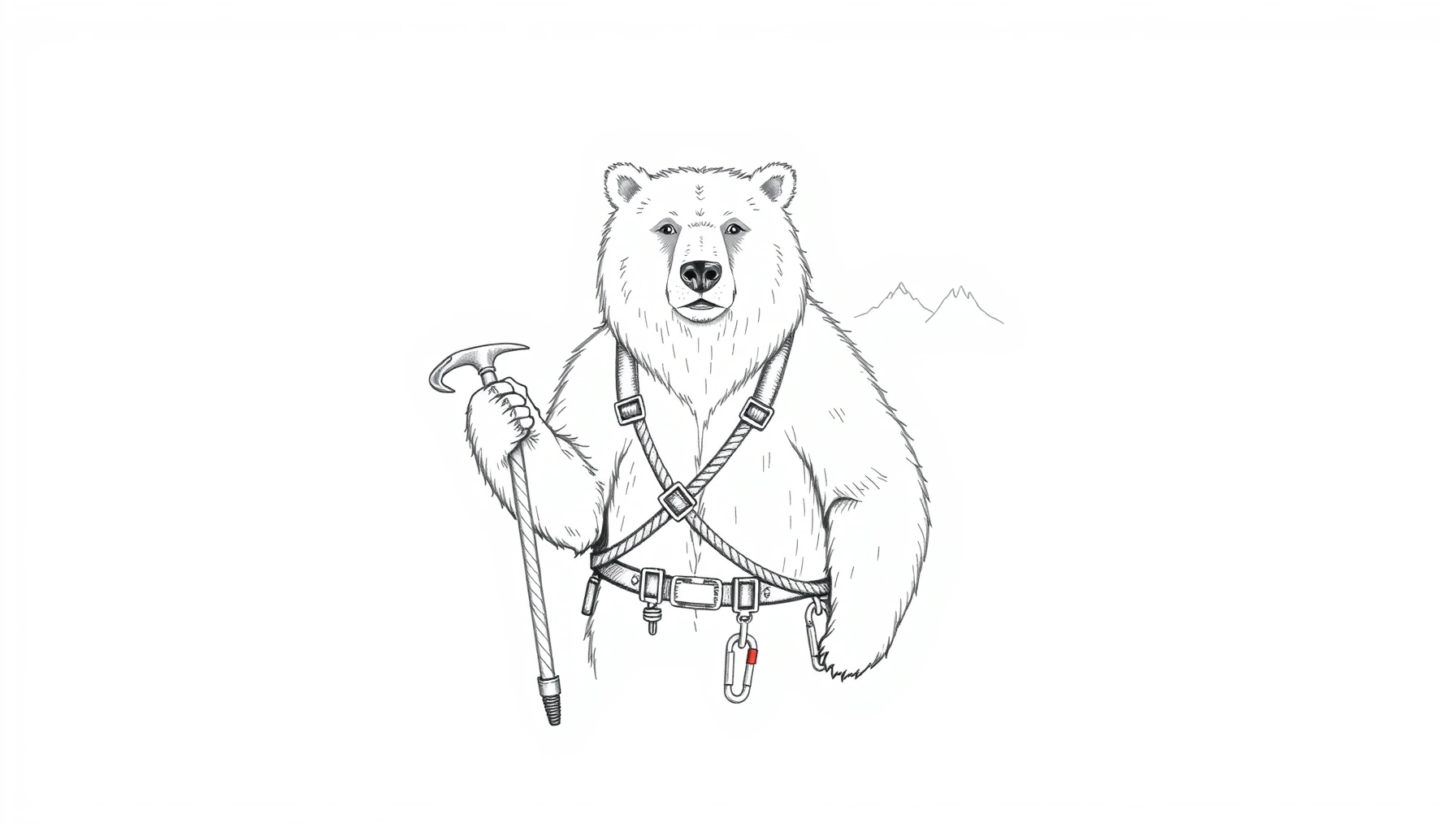 Mountain Bear Drawing