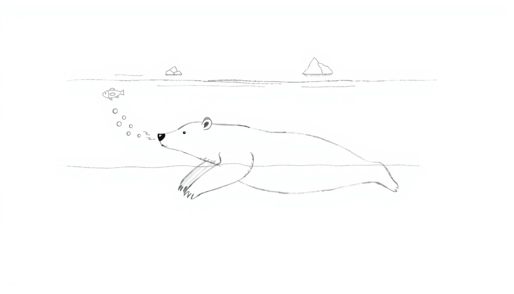 Swimming Polar Bear